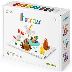 Hey Clay Plastic Mass Farm Birds Hcl