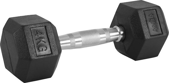 AMILA Dumbbell Hexagon Rubber 1 x 4.0kg