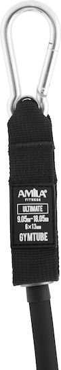 AMILA Resistance Band Gymtube Very Hard Black 1.4m