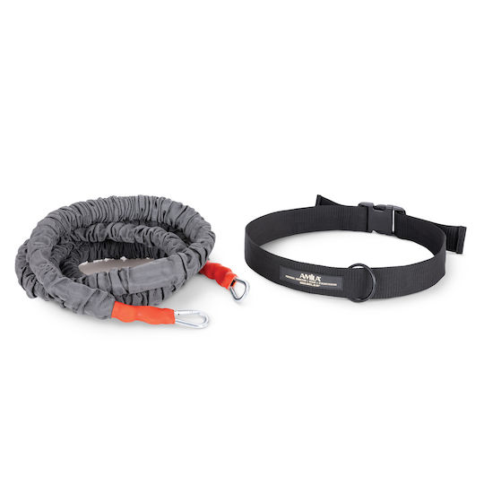 AMILA Random Direction Trainer Λάστιχο Γυμναστικής Σωληνωτό Σκληρό Γκρι 2.5m