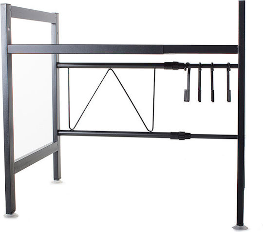 Verk Group Metallische Basis für Mikrowelle 65x36x44cm Schwarze