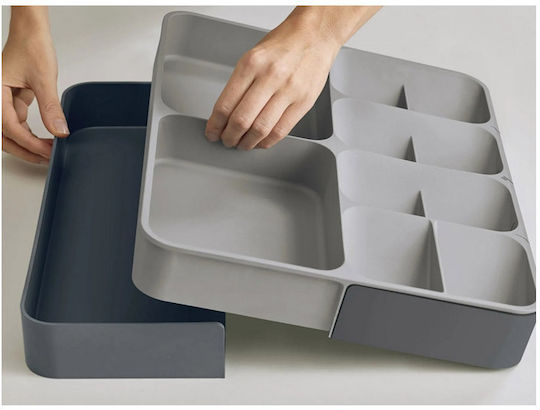 Verk Group Tăvi Pentru Tacâmuri De Sertar Rabătabilă Din Plastic 50x39x5cm Gri