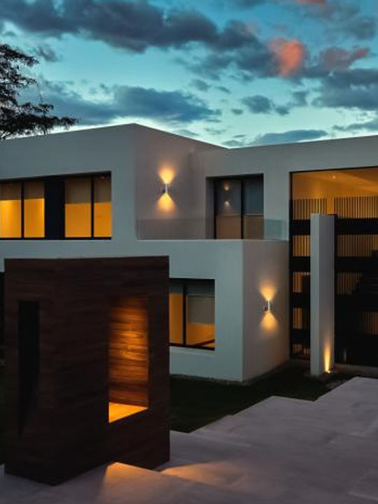 123led Wall-Mounted Outdoor Light GU10 IP44 Double Beam