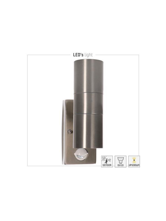 123led Wall-Mounted Outdoor Light GU10 IP44 Double Beam