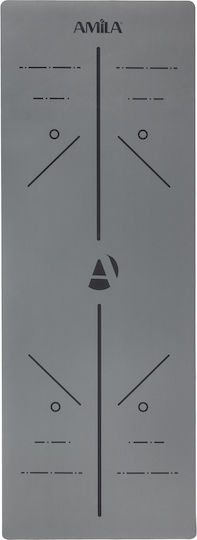 AMILA Exercise Mat Gray (183x65x0.4cm)