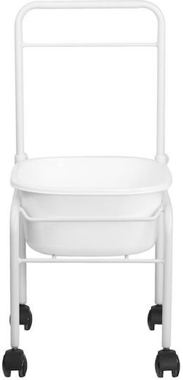 Activeshop Wheeled Footstool White