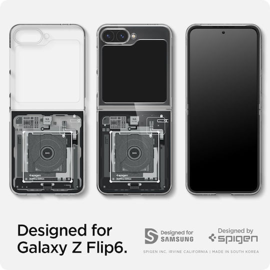 Spigen Airskin Book Σιλικόνης 0.9mm Μαύρο (Galaxy Z Flip)