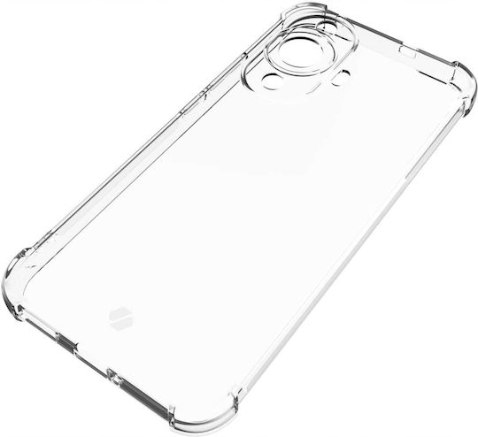 Spacecase Anti-shock Back Cover Σιλικόνης 1mm με Λουράκι Διάφανο (Huawei Nova 12s)