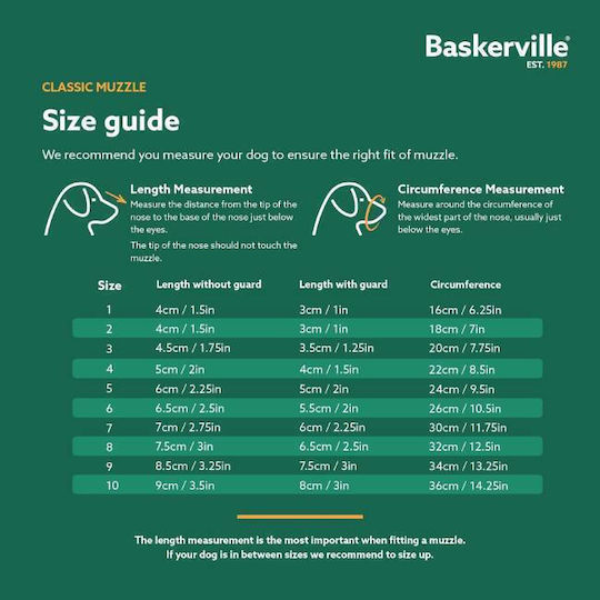 Baskerville Classic Basket Muzzle No 5
