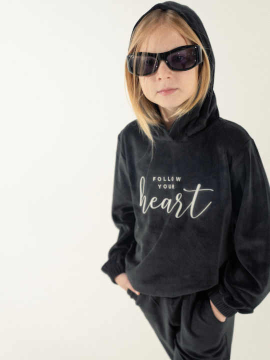 Kids Sweatpants Set Black 2pcs