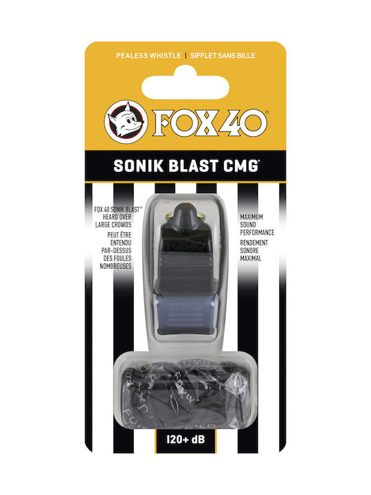 Fox40 SONIK CMG Coaches Whistle with Cord Fox40 SONIK CMG Coaches Whistle with Cord