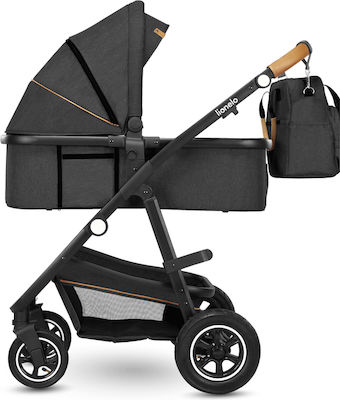 Lionelo Amber Verstellbar 3 in 1 Baby Kinderwagen Geeignet für Neugeborene Gray