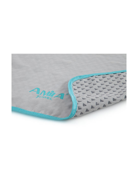 Amila Microfiber Gray Gym Towel