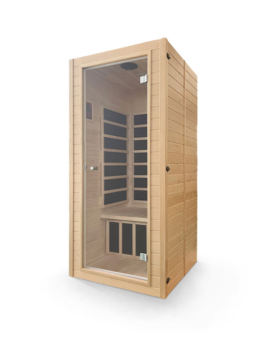 AMILA S-11 Saună Individuală Cuptor / Încălzitor exterior Interior L90xW90xH190cm