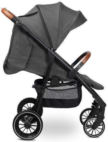 Caretero Apple Καρότσι Μωρού Kατάλληλο για Nεογέννητο Dark Grey