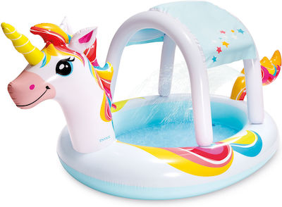 Intex Unicorn Spray Kinder Schwimmbad Aufblasbar 254x132x109cm