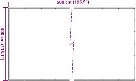 vidaXL Δίχτυ Αποσκευών Αυτοκινήτου 300x300cm Πράσινο