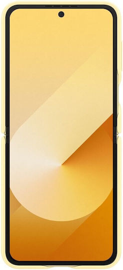 Samsung Back Cover Leather / Synthetic Leather Yellow (Samsung Galaxy Flip6)