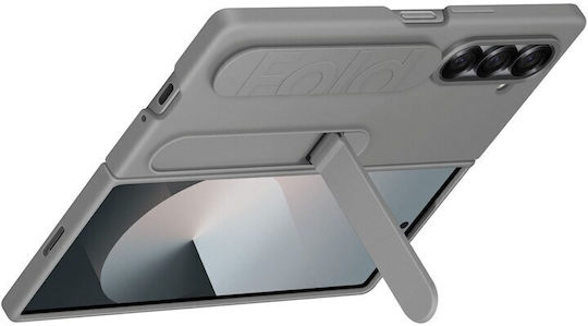 Samsung Back Cover Silicon cu Curea Gri (Samsung Galaxy Fold6)