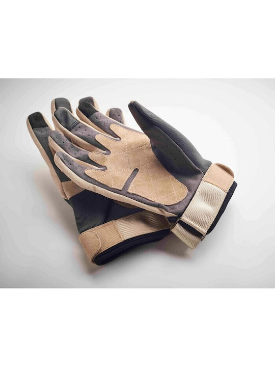 Fuel Motorcycles Summer Men's Gloves Beige