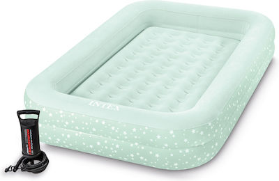 Intex Camping Air Mattress Children' Single with Hand Pump Kidz Travel Bed Set 168x107x25cm