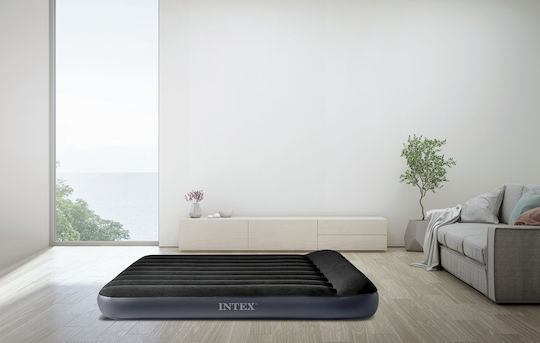 Intex Φουσκωτό Στρώμα Ύπνου Διπλό με Ενσωματωμένη Αντλία Classic Full 191x137x25εκ.
