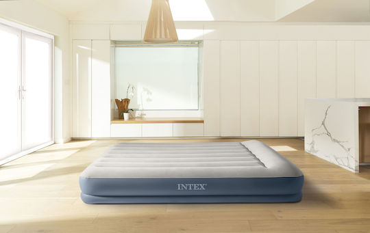 Intex Air Mattress Single with Integrated Electric Pump Mid-Rise Twin 191x99x30cm