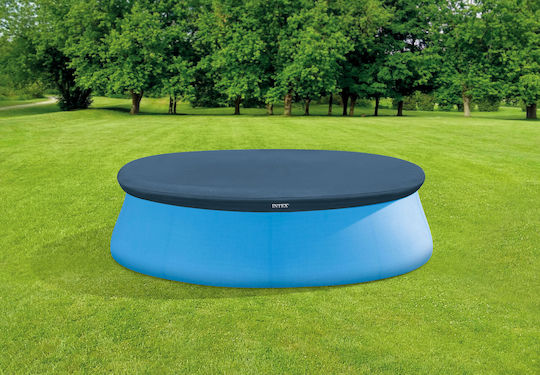 Intex Слънцезащитен крем Кръгло покривало за басейн Easy Set с рамка Диаметър 457бр 1бр