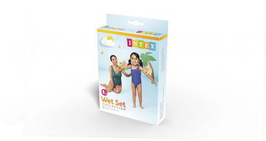 Intex Happy Kitten Swimming Armbands from Vinyl 0.5-3 years 20x15cm. Yellow
