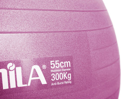 Amila 95827 Pilates Ball 55cm 1kg Pink