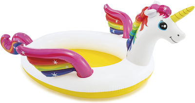 Intex Unicorn Spray Kinder Pool Aufblasbar 272x193x104cm