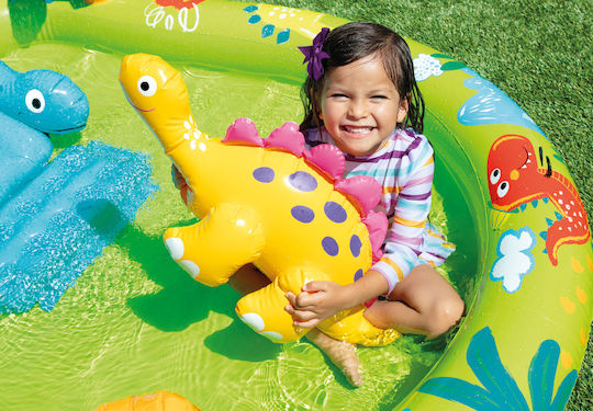 Intex Little Dino Play Center Children's Swimming Pool 143lt Inflatable 191x152x58cm Green