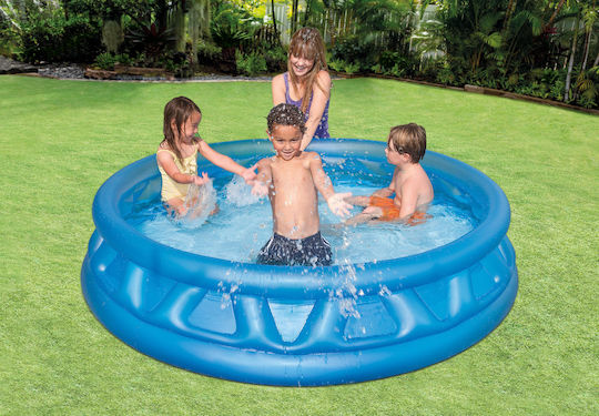 Intex V0200214 Children's Round Swimming Pool 666lt Inflatable 188x46cm Blue