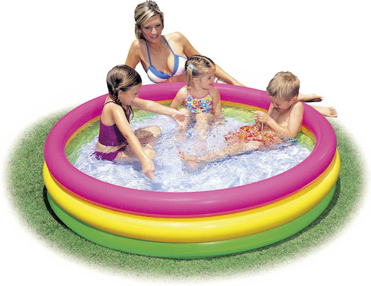 Intex Sunset Glow Children's Round Swimming Pool 275lt Inflatable 147x33cm