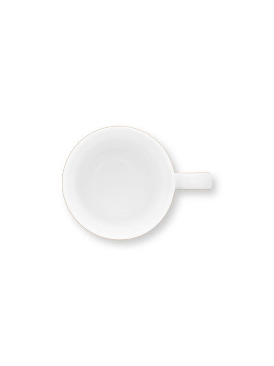PiP Studio Love Birds Medallion Stripes Mug from Porcelain Green 150ml