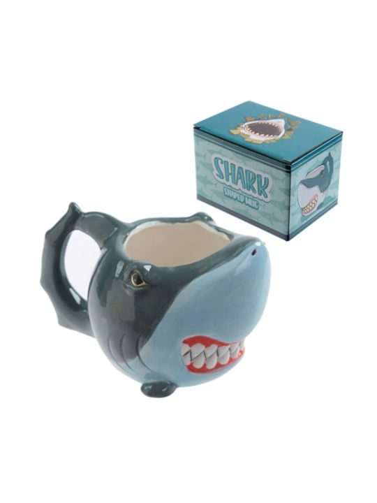 Puckator Becher Keramik Blau 400ml