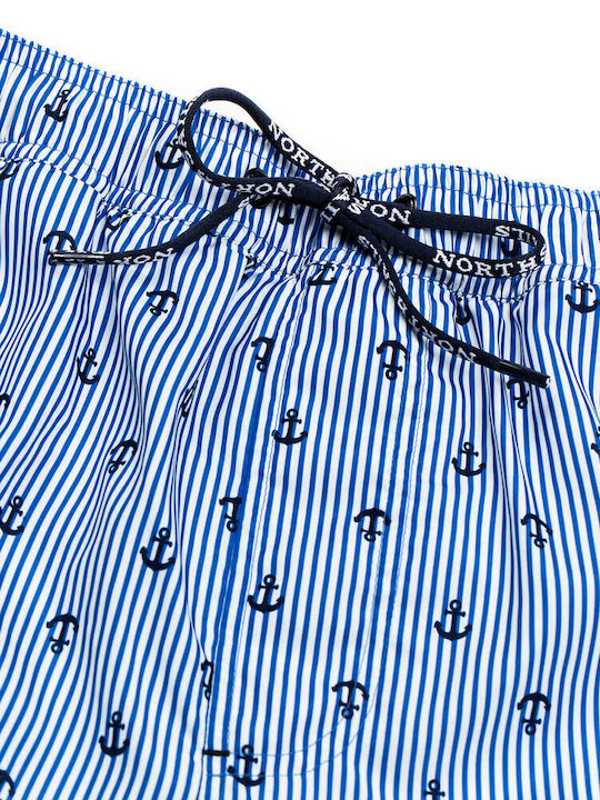 Men's Swimwear Shorts Blue with Patterns