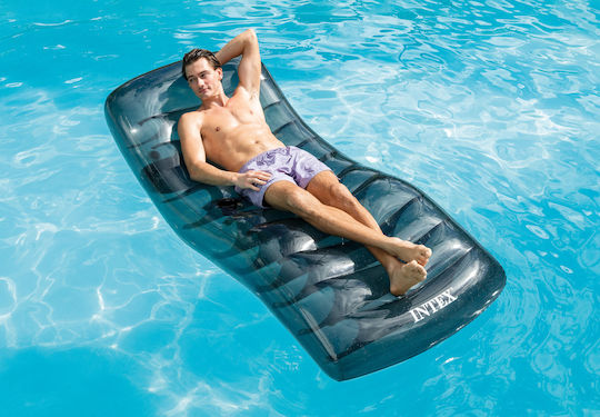 Intex Cool Lounge Φουσκωτή Πολυθρόνα Γκρι 191x99cm