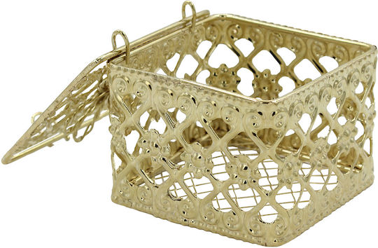 Keskor Dekorative Box Metallisch 5.5x5.5x5cm