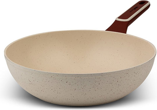 Nava Terrestrial Wok από Αλουμίνιο με Αντικολλητική Επίστρωση 28cm