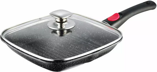 Edenberg Grill Mit Deckel aus Aluminium 24cm