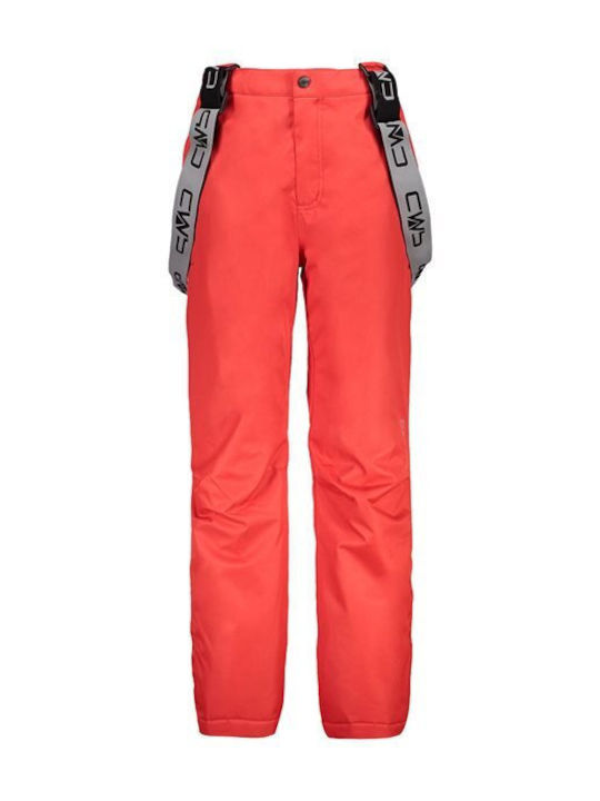 CMP 3W15994-C649 Kids Dungarees for Ski & Snowboard Red