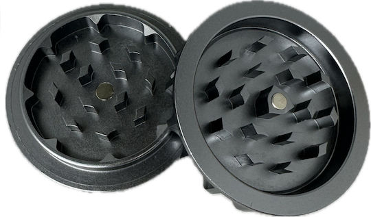 Τριφτησ-grinder Μεταλλικος 60χ28mm Μιας Θεσης Μαγνητικος Μαυρος