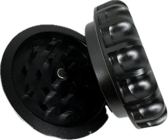Τριφτησ-grinder Μεταλλικος 60χ28mm Μιας Θεσης Μαγνητικος Μαυρος