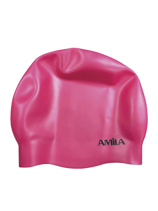 AMILA Schwimmkappe Erwachsene Rosa