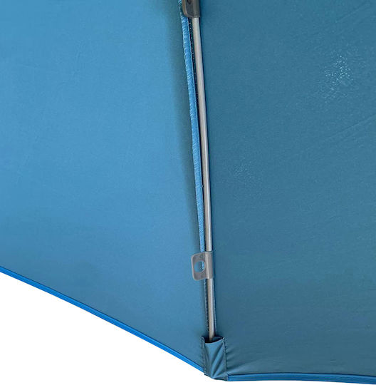 Hupa Iris Beach Umbrella Diameter 2m with UV Protection and Air Duct Silver/Teal