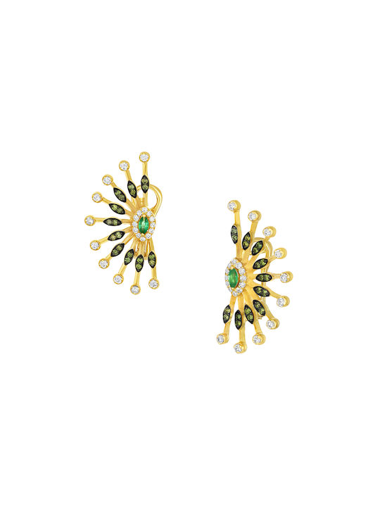 Earrings made of Gold 18K with Diamond