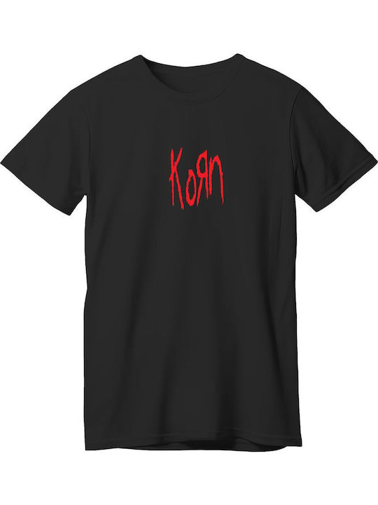 T-shirt Korn Band Logo Rock Avenue P0067410013 Black
