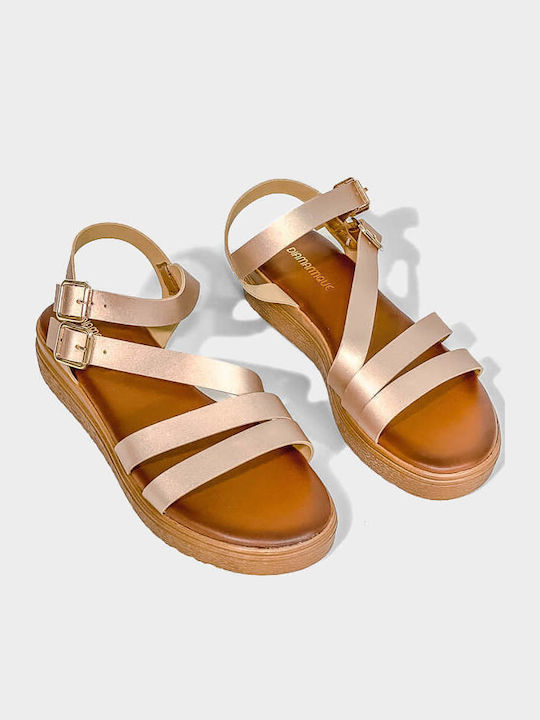 Sandale Casual Damă Flatforme Roz