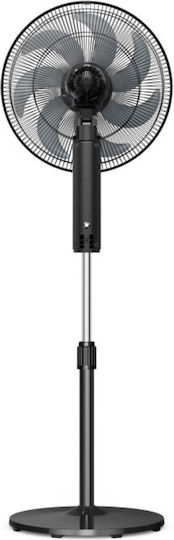 Midea Pedestal Fan 50W 40cm Diameter with Remote Control Black
